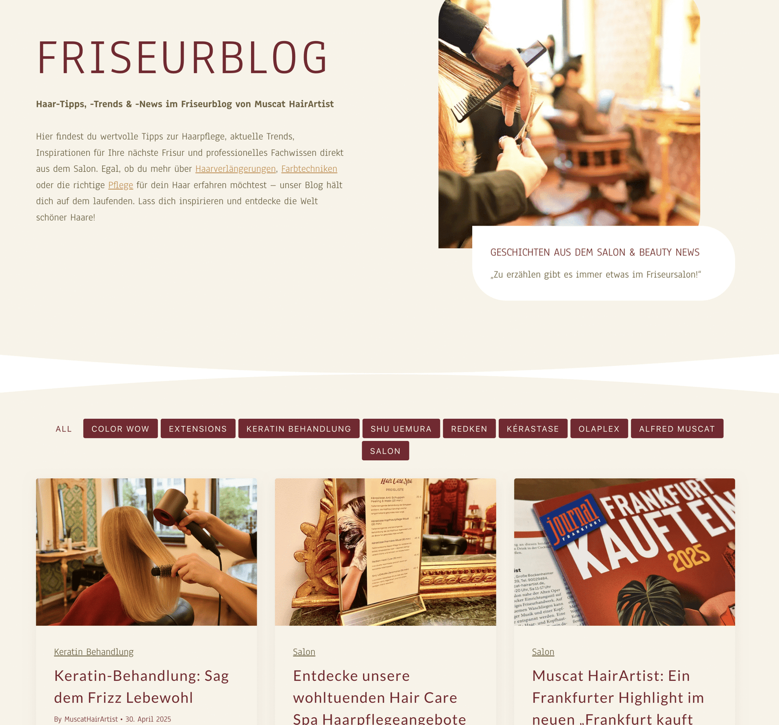Neue Webseite modern umgesetzt für Muscat HairArtist 3 Muscat HairArtist Blog von Marketing Concierge Thomas Muscat geschrieben