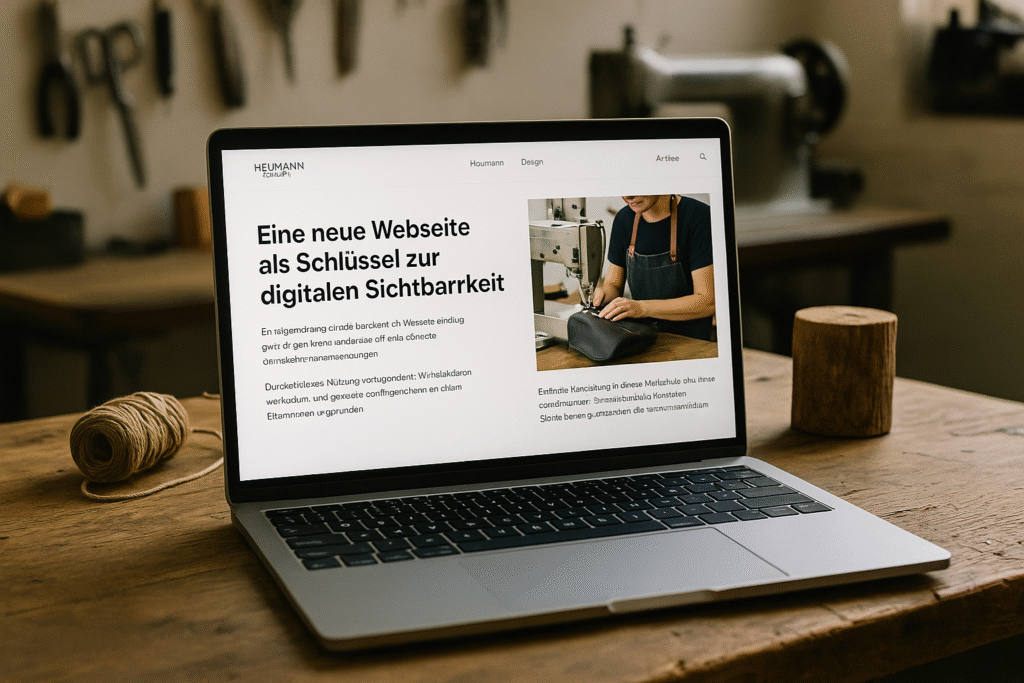 Heumann Design: Die neue Webseite als Basis für mehr Sichtbarkeit 3 Eine neue Webseite als Schlüssel zur digitalen Sichtbarkeit